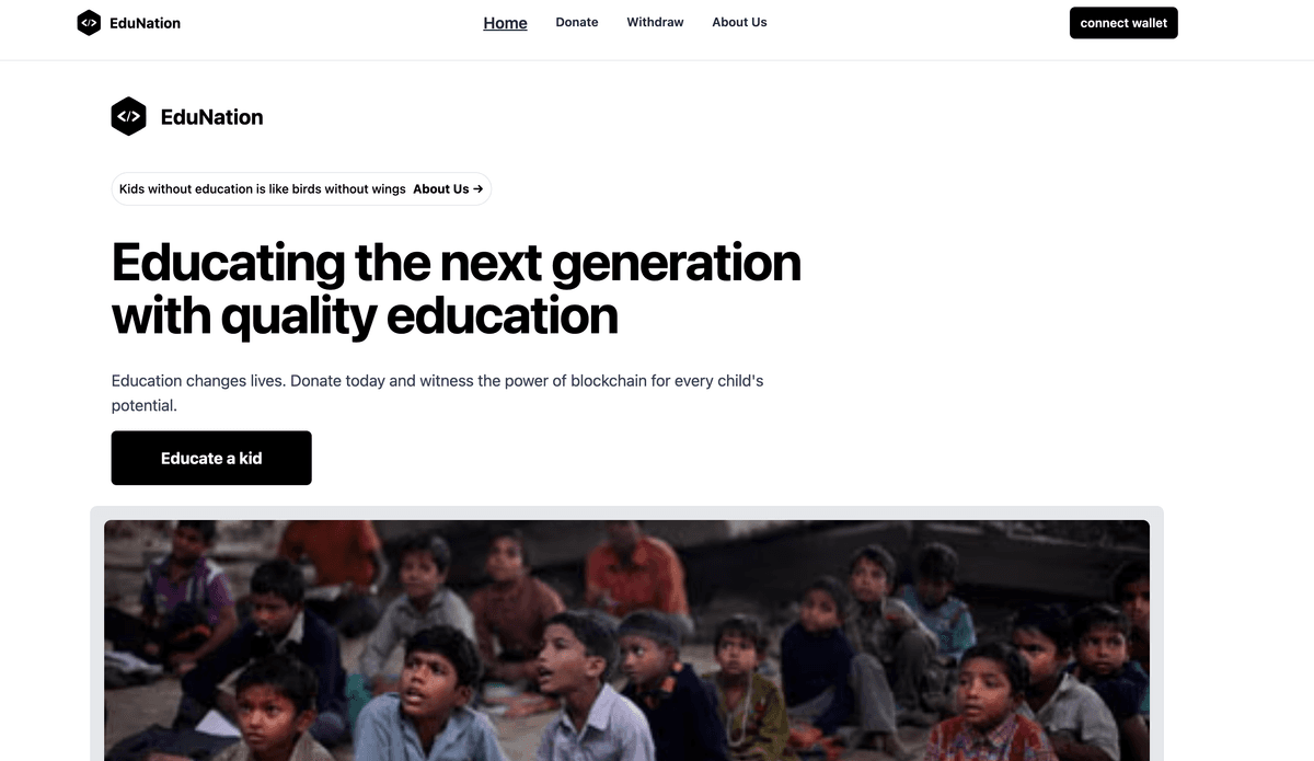 Edunation - Web3 Charity Donation Platform