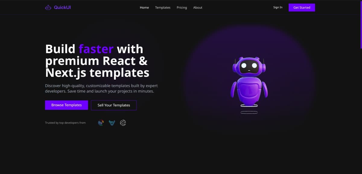 Quick UI — Developer-Centric Theme Marketplace